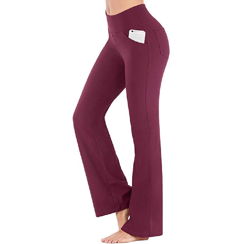 Avelena | Damen hoher Taille und ausgestelltem Bein Yogahose