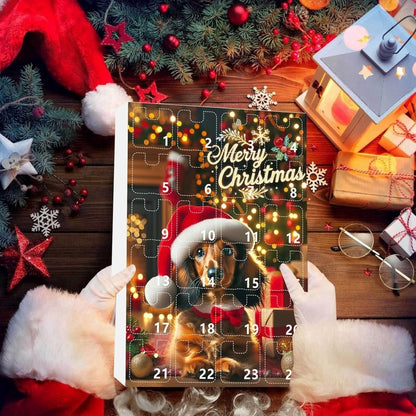 Avelena | 24-tägiger Adventskalender mit Dackelthema für Tierliebhaber