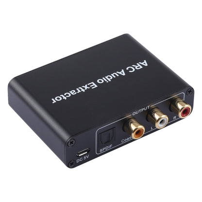 Avelena | 192KHz ARC Audio Extractor HDMI ARC zu SPDIF + Koaxial + L/R Converter Audio Rückkanal Adapter