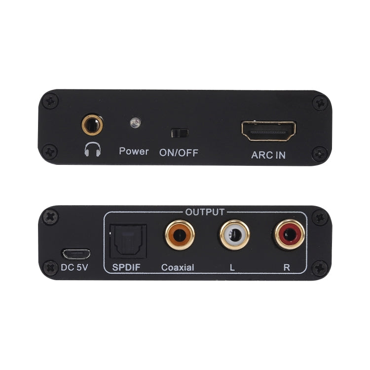 Avelena | 192KHz ARC Audio Extractor HDMI ARC zu SPDIF + Koaxial + L/R Converter Audio Rückkanal Adapter