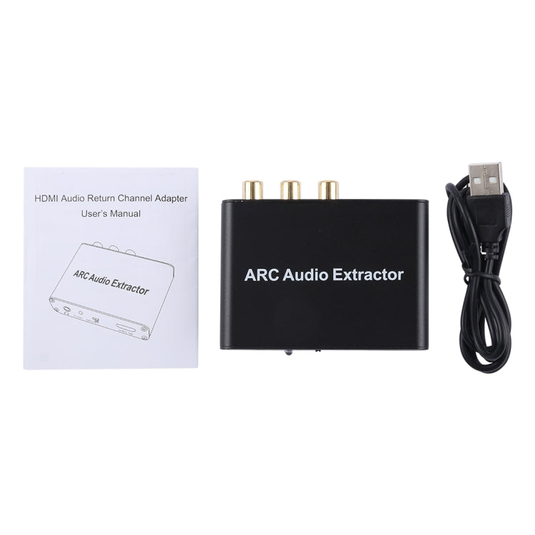Avelena | 192KHz ARC Audio Extractor HDMI ARC zu SPDIF + Koaxial + L/R Converter Audio Rückkanal Adapter