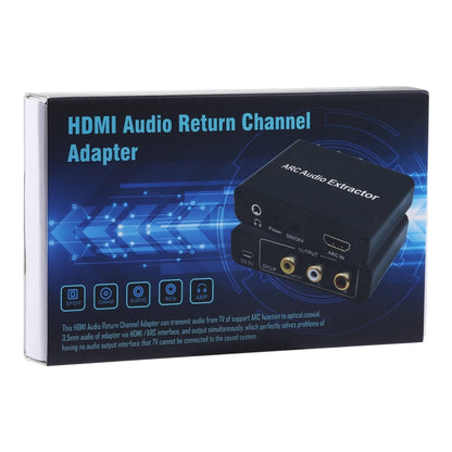 Avelena | 192KHz ARC Audio Extractor HDMI ARC zu SPDIF + Koaxial + L/R Converter Audio Rückkanal Adapter