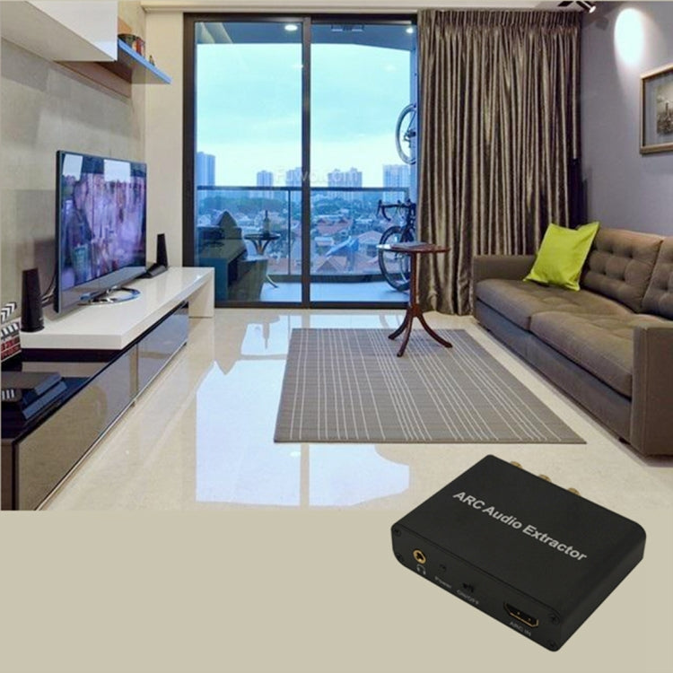 Avelena | 192KHz ARC Audio Extractor HDMI ARC zu SPDIF + Koaxial + L/R Converter Audio Rückkanal Adapter