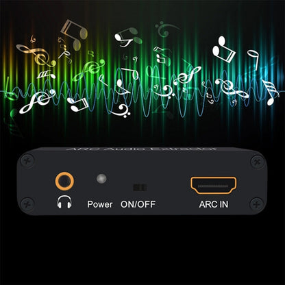 Avelena | 192KHz ARC Audio Extractor HDMI ARC zu SPDIF + Koaxial + L/R Converter Audio Rückkanal Adapter