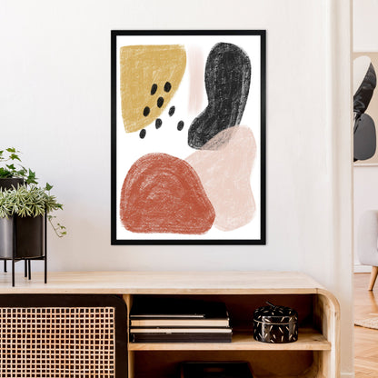 Avelena | Dalia Kritt Schwarz Punkte Form Kunstdruck Von Pixy Paper