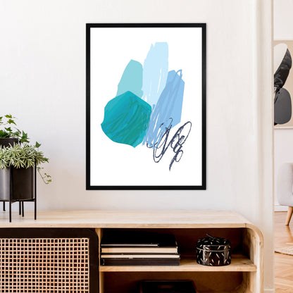 Avelena | Blaue Palette Zeichnungen Kunstdruck