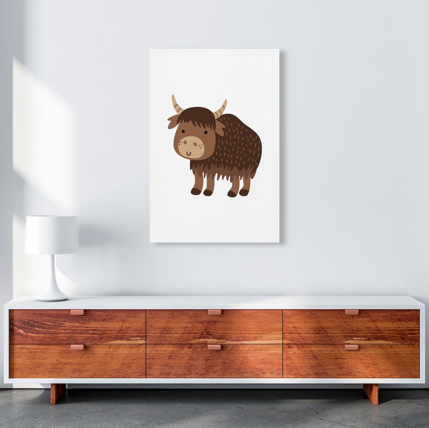 Avelena | Kinder Tiere, Yak Moderne Druck
