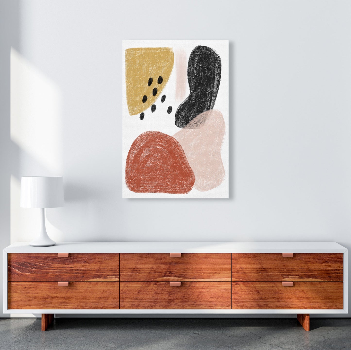 Avelena | Dalia Kritt Schwarz Punkte Form Kunstdruck Von Pixy Paper
