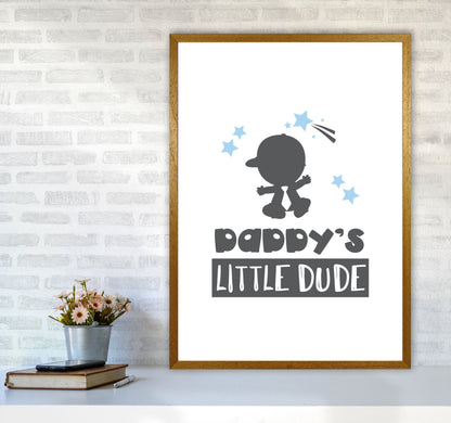 Avelena | Daddy's Little Dude Rahmen Kinderzimmer Kunstdruck