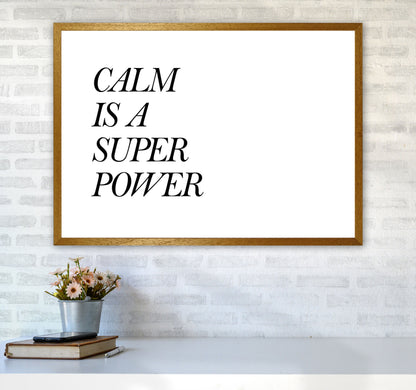 Avelena | Calm Is A Superpower Rahmen Typografie Wandkunstdruck