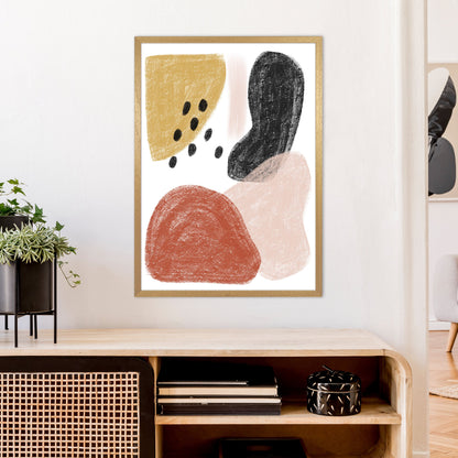 Avelena | Dalia Kritt Schwarz Punkte Form Kunstdruck Von Pixy Paper
