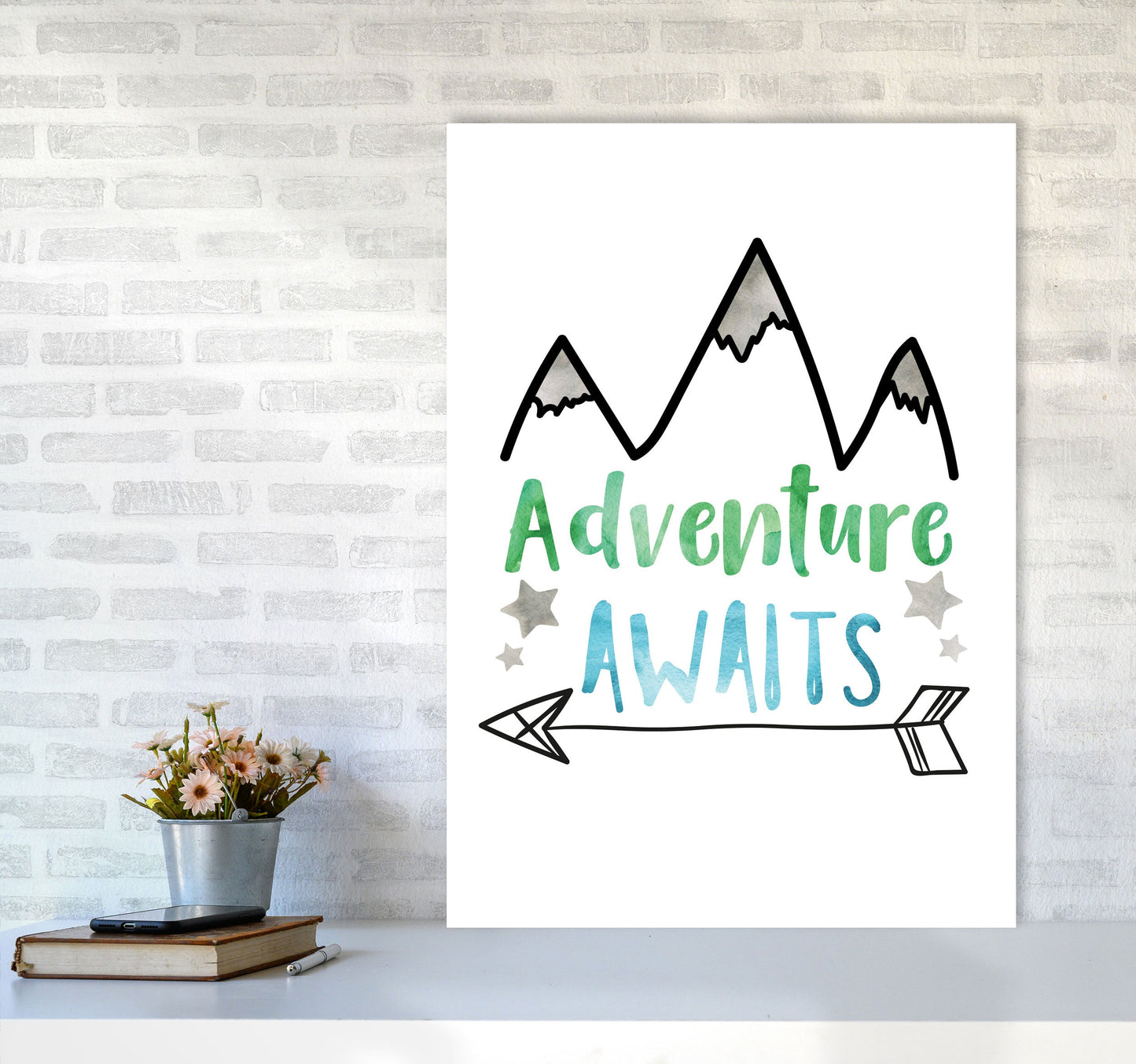 Avelena | Abenteuer warten Aquarell Modern Druck