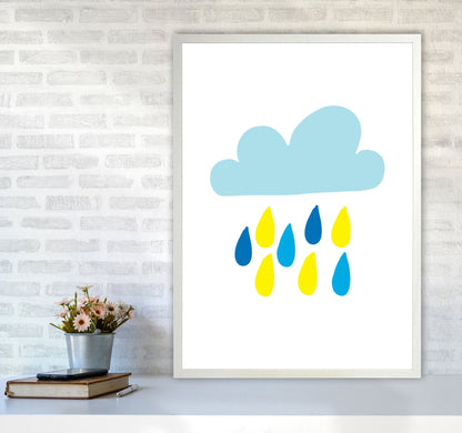 Avelena | Blau Regenhimmel Modern Druck