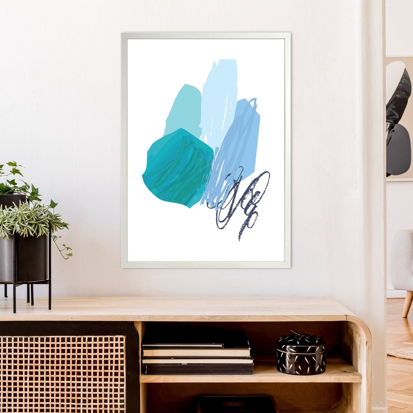 Avelena | Blaue Palette Zeichnungen Kunstdruck