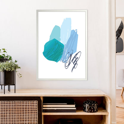Avelena | Blaue Palette Zeichnungen Kunstdruck