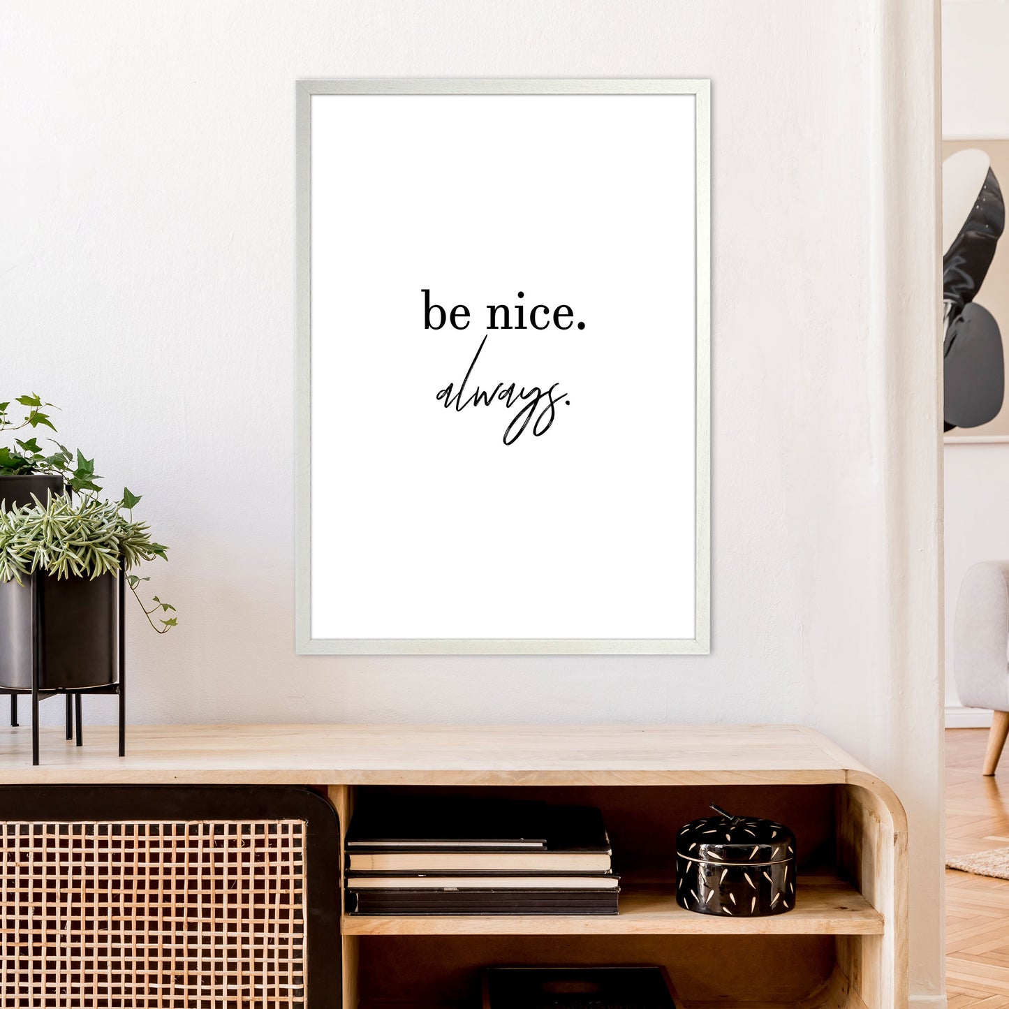Avelena | Be Nice Always Kunstdruck von Pixy Paper