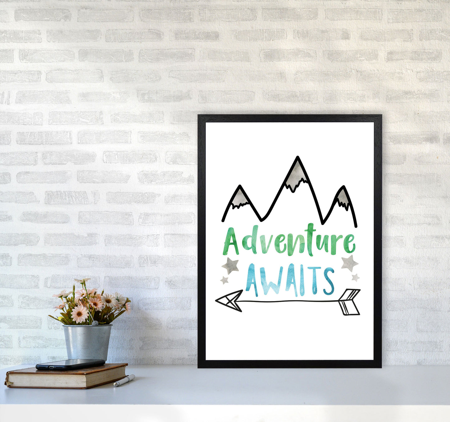 Avelena | Abenteuer warten Aquarell Modern Druck