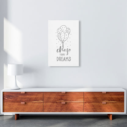 Avelena | Chase Your Dreams Grauer Rahmen Kinderzimmer Wandkunst Druck