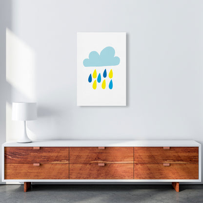 Avelena | Blau Regenhimmel Modern Druck