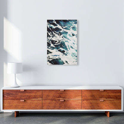 Avelena | Blau Weiß Wasser Moderne Druck, Rahmen Botanische & Natur Kunst Druck