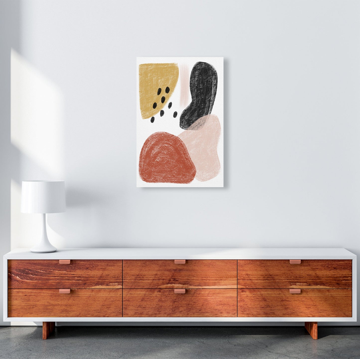 Avelena | Dalia Kritt Schwarz Punkte Form Kunstdruck Von Pixy Paper