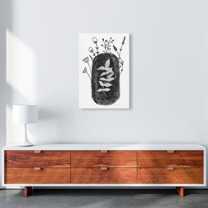 Avelena | Dalia Kreide Schwarz Floral Kunstdruck Von Pixy Paper