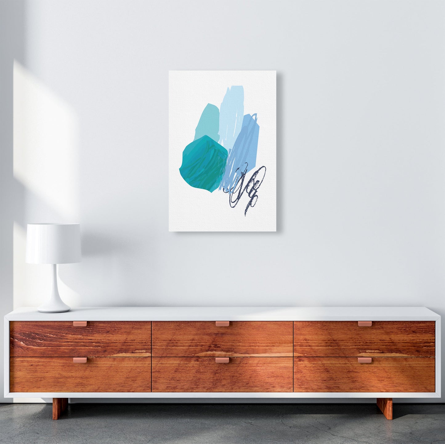 Avelena | Blaue Palette Zeichnungen Kunstdruck