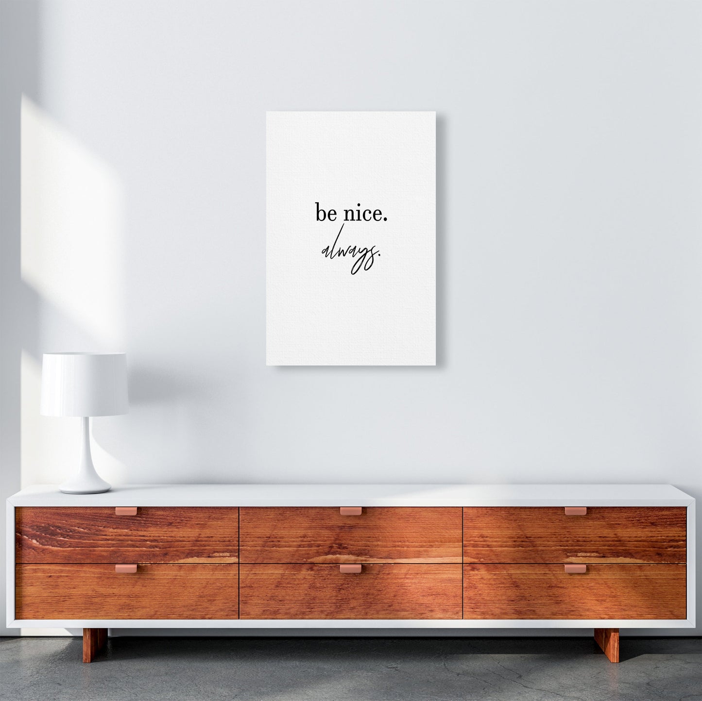 Avelena | Be Nice Always Kunstdruck von Pixy Paper