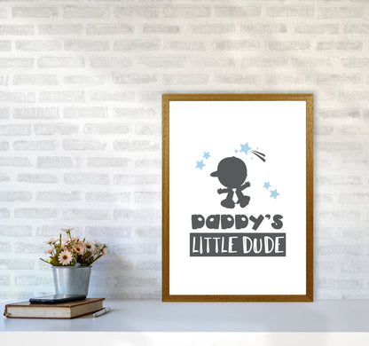 Avelena | Daddy's Little Dude Rahmen Kinderzimmer Kunstdruck
