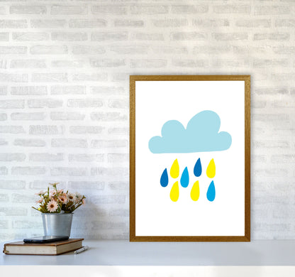 Avelena | Blau Regenhimmel Modern Druck