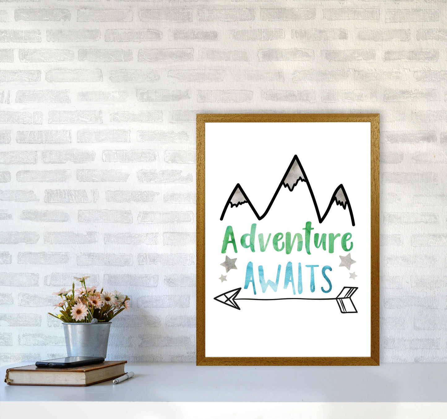 Avelena | Abenteuer warten Aquarell Modern Druck