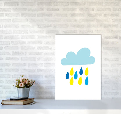 Avelena | Blau Regenhimmel Modern Druck
