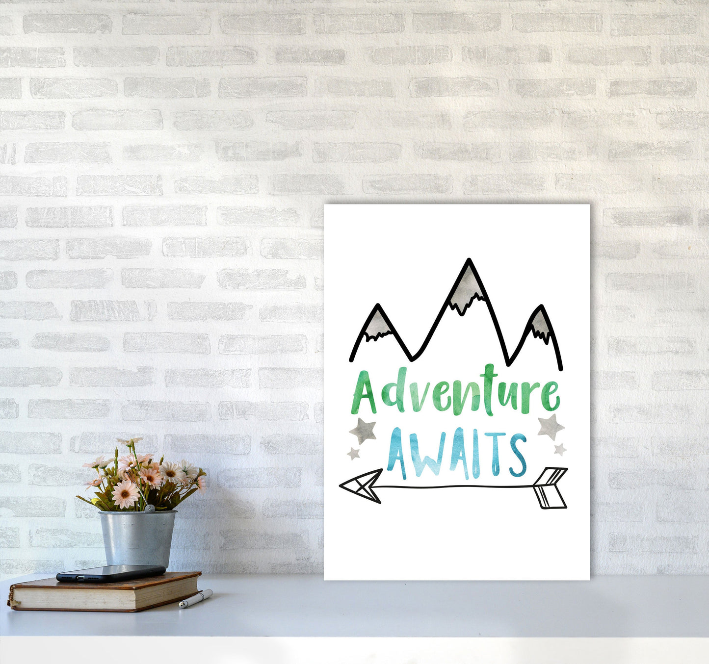 Avelena | Abenteuer warten Aquarell Modern Druck
