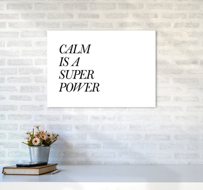 Avelena | Calm Is A Superpower Rahmen Typografie Wandkunstdruck
