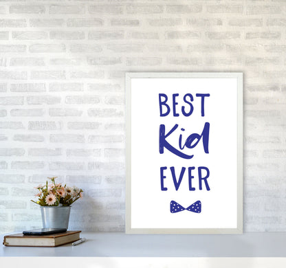 Avelena | Best Kid Ever Navy Rahmen Kinderzimmer Wandkunst Druck