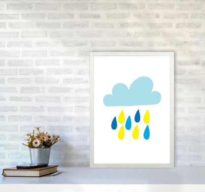 Avelena | Blau Regenhimmel Modern Druck
