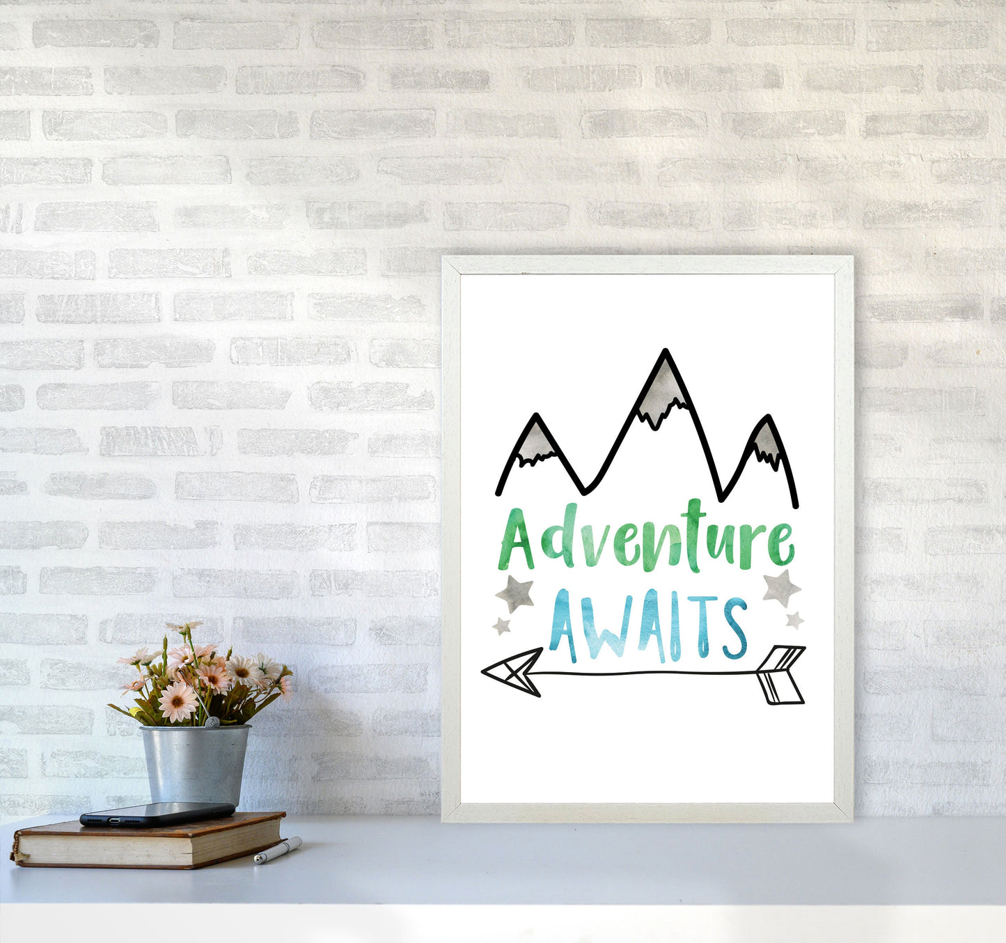Avelena | Abenteuer warten Aquarell Modern Druck