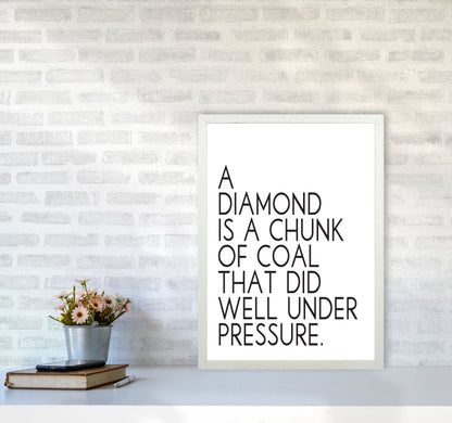 Avelena | Ein unter Druck stehendes Diamanten gerahmtes Typografie Zitat Wandkunstdruck