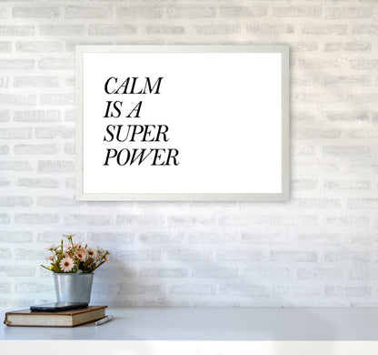 Avelena | Calm Is A Superpower Rahmen Typografie Wandkunstdruck