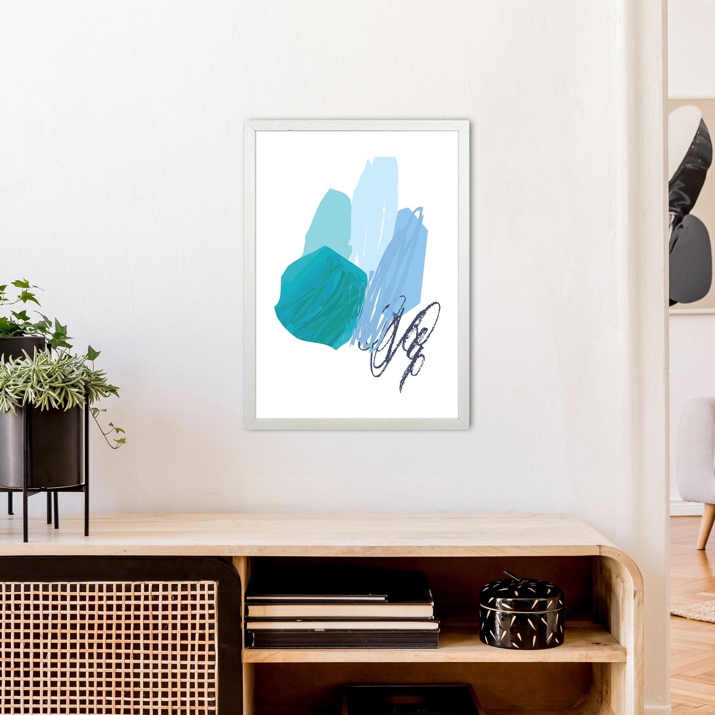 Avelena | Blaue Palette Zeichnungen Kunstdruck