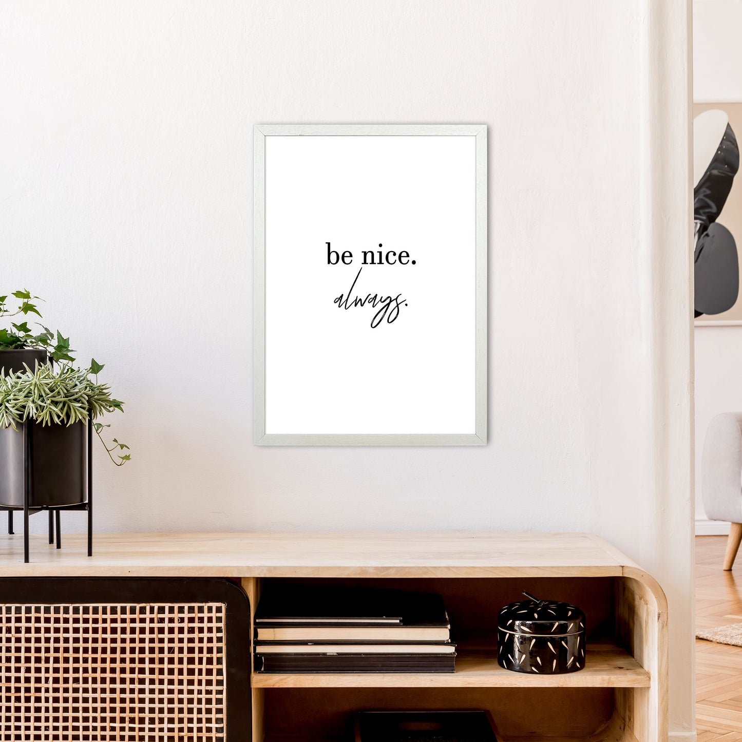Avelena | Be Nice Always Kunstdruck von Pixy Paper