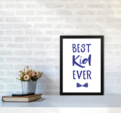 Avelena | Best Kid Ever Navy Rahmen Kinderzimmer Wandkunst Druck