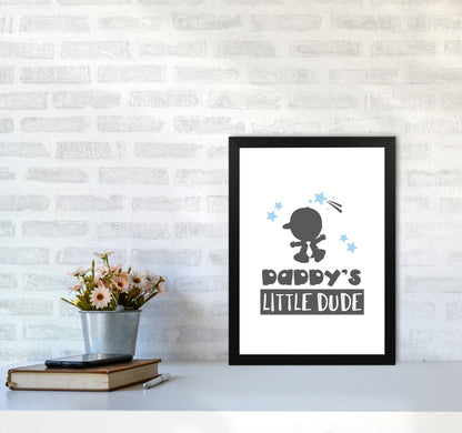 Avelena | Daddy's Little Dude Rahmen Kinderzimmer Kunstdruck