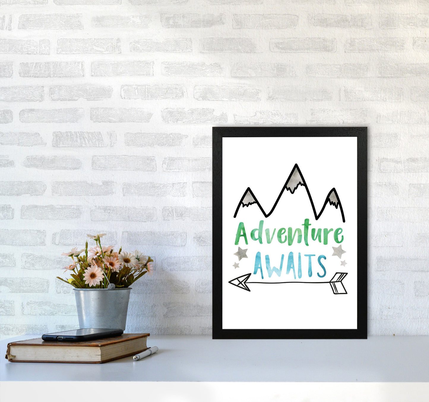 Avelena | Abenteuer warten Aquarell Modern Druck