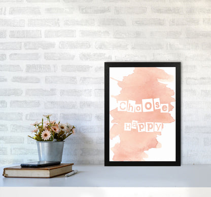 Avelena | Wähle Happy Peach Aquarell Moderne Druck