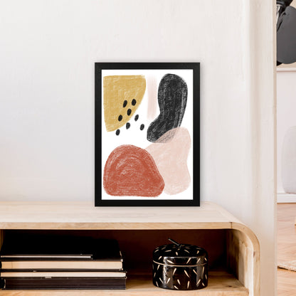 Avelena | Dalia Kritt Schwarz Punkte Form Kunstdruck Von Pixy Paper