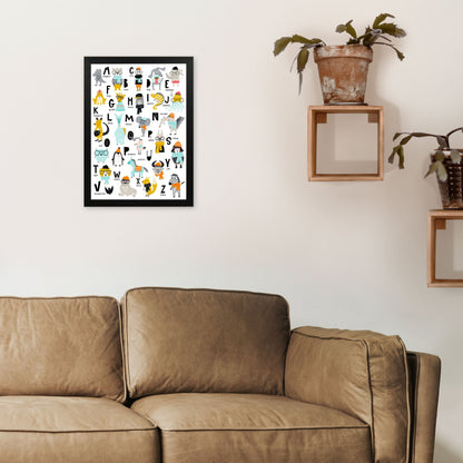 Avelena | ABC Tiere coole Kunstdruck