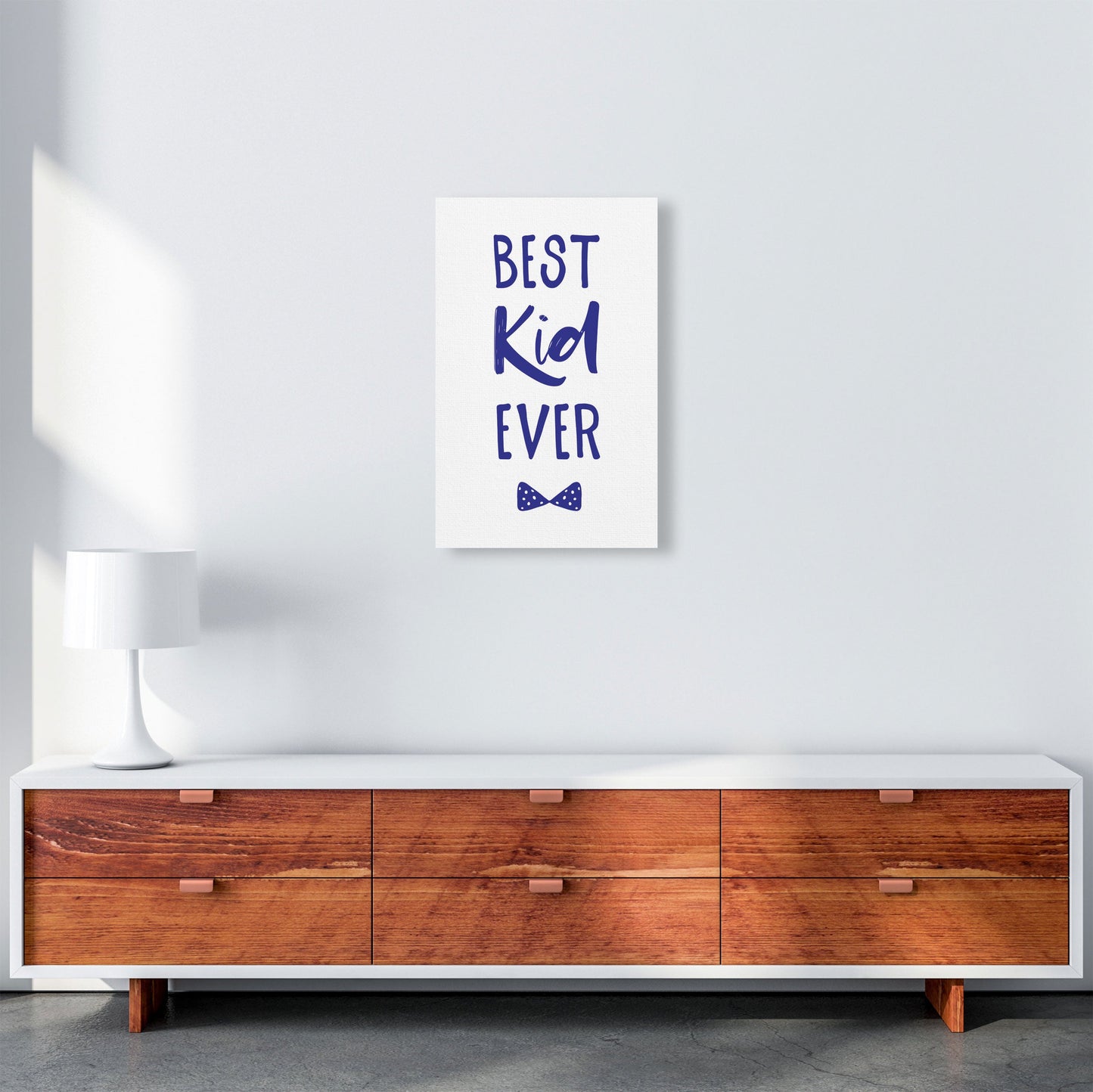 Avelena | Best Kid Ever Navy Rahmen Kinderzimmer Wandkunst Druck