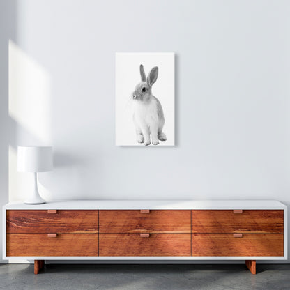 Avelena | Schwarz-Weiß Hase Moderne Druck Tierkunst Druck
