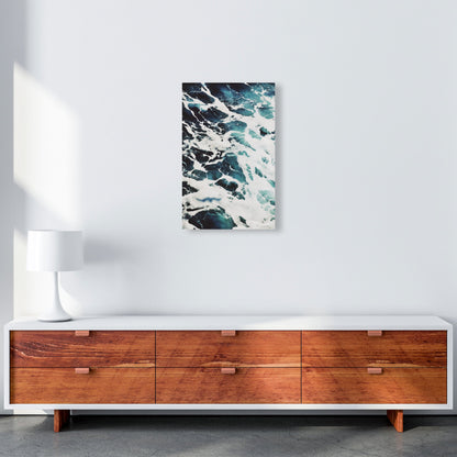 Avelena | Blau Weiß Wasser Moderne Druck, Rahmen Botanische & Natur Kunst Druck